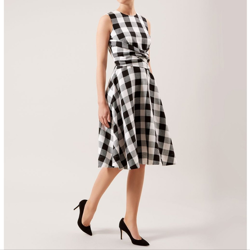 Hobbs London | Twitchill Gingham Midi Dress